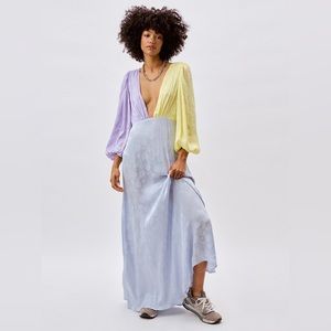 For Love and Lemons Arabella Maxi Dress Sky | Size M